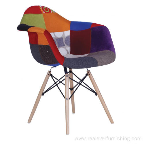 eames daw patchwork upholstered chair replica